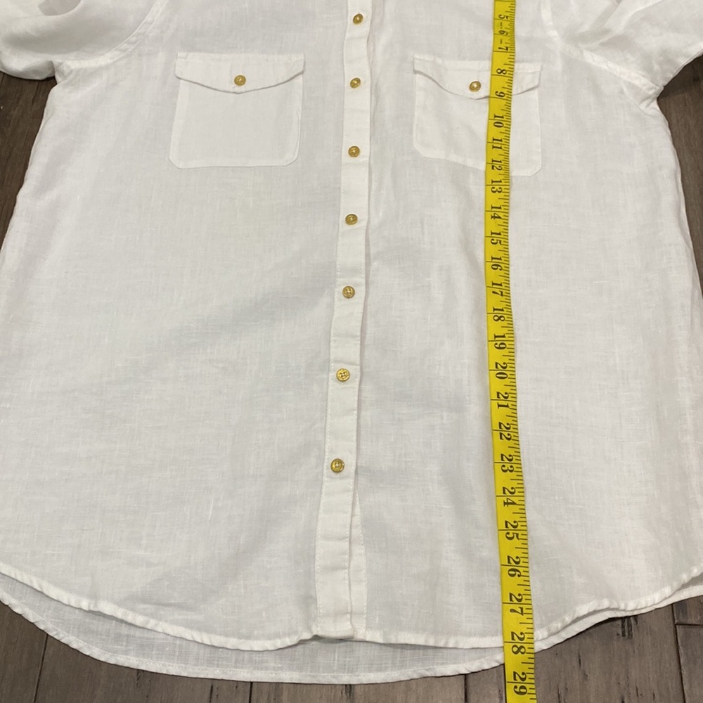 Ellen Tracy vintage linen‎ button up - Picture 8 of 9